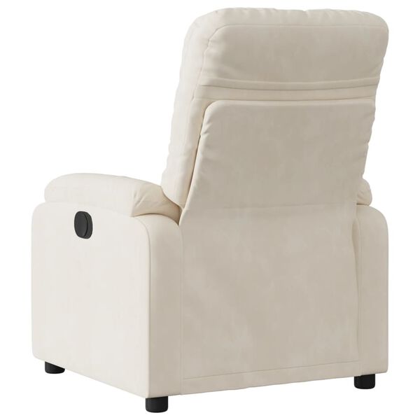 vidaXL Sill&oacute;n reclinable tela de microfibra beige
