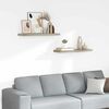 vidaXL Estantes flotantes de pared 4 uds MDF color roble 80x23,5x3,8cm
