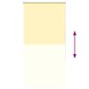 vidaXL Estor Enrollable Opaco Amarillo 70x175 cm Tela Ancho 65,7 cm