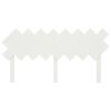 vidaXL Cabecero de cama madera maciza de pino blanco 159,5x3x80,5 cm