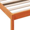 vidaXL Sof&aacute; cama sin colch&oacute;n madera maciza pino marr&oacute;n cera 80x200 cm