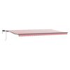 vidaXL Toldo retr&aacute;ctil Rojo y blanco 600 x 300 cm Tela y Aluminio