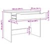 vidaXL Escritorio Madera Vieja 100 x 50 x 78 cm Madera contrachapada