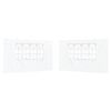 vidaXL Panel lateral de tienda para fiestas 2 pcs 400 x 195 cm Blanco
