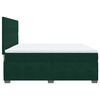 vidaXL Cama box spring con colch&oacute;n terciopelo verde oscuro 180x200 cm