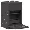 vidaXL Comedero de Pedal para Pollos Negro 25 x 42 x 40 cm