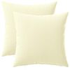 vidaXL Funda de almohada 2 pcs HEERLEN Crema 30 x 30 cm Poli&eacute;ster