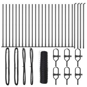 vidaXL Poste de Valla Gris