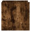 vidaXL Mesita de noche madera de ingenier&iacute;a roble ahumado 45x50x50 cm
