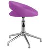 vidaXL Sillas de comedor giratorias 2 unidades cuero sint&eacute;tico morado
