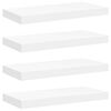 vidaXL Estantes flotantes de pared 4 uds blanco MDF 50x23,5x3,8 cm