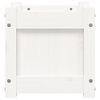 vidaXL Jardinera de madera maciza de pino blanca 31x31x31 cm