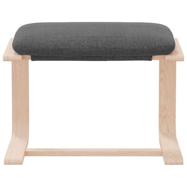 vidaXL Reposapi&eacute;s de tela gris oscuro 51x41x40 cm