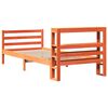 vidaXL Estructura de cama sin colchón madera maciza marrón 90x190 cm