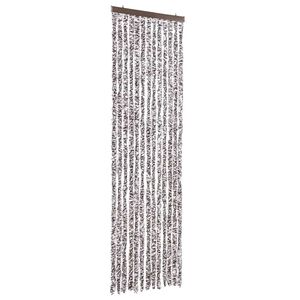 vidaXL Cortina mosquitera marr&oacute;n y beige chenilla 56x200 cm