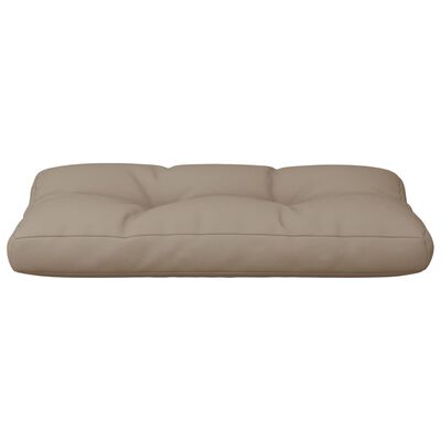 vidaXL Cojín para sofá de palets de tela gris taupé 80x40x12 cm