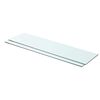 vidaXL Estantes 2 unidades panel de vidrio transparente 80x20 cm
