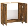 vidaXL Armario de baño madera contrachapada roble ahumado 60x33x60 cm