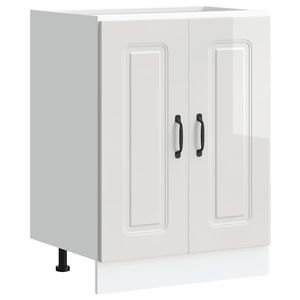 vidaXL Mueble bajo para fregadero Kalmar blanco brillo 60x46x81,5 cm