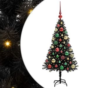 vidaXL &Aacute;rbol de Navidad Negro 120 cm PVC