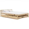 vidaXL Estructura de cama con 4 cajones madera maciza pino 140x200 cm