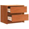 vidaXL Mesita de noche madera maciza de pino blanco 40x31x35,5 cm