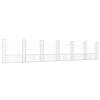 vidaXL Cesta de gaviones forma de U 7 postes de hierro 740x20x150 cm