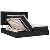 vidaXL Cama con almacenamiento Negro 200 x 200 cm Cuero sint&eacute;tico