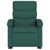 vidaXL Sill&oacute;n masaje el&eacute;ctrico reclinable elevable tela verde oscuro