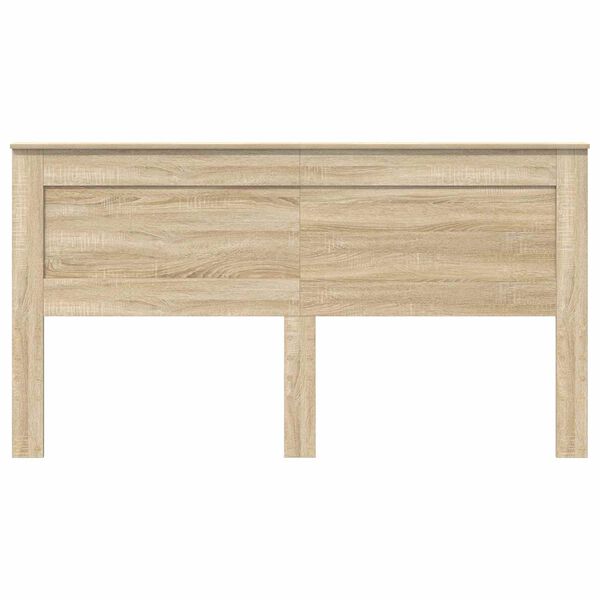 vidaXL Cabecero con cabecera Roble Sonoma 180 cm Madera contrachapada