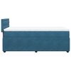vidaXL Cama box spring con colch&oacute;n terciopelo azul 90x200 cm