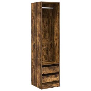 vidaXL Armario con cajones contrachapado roble ahumado 50x50x200 cm