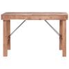 vidaXL Mesa de comedor de madera maciza reciclada 120x60x80 cm