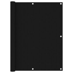 vidaXL Toldo para balc&oacute;n tela oxford negro 120x400 cm