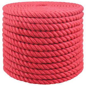 vidaXL Cuerda de yute 16 mm Rojo 100% yute Tossa