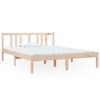 vidaXL Estructura de cama sin colch&oacute;n madera maciza 140x190 cm
