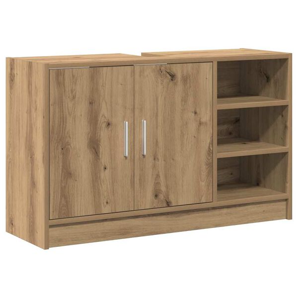 vidaXL Mueble de Cuarto de Ba&ntilde;o Roble artesanal 90 x 29 x 55 cm