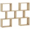vidaXL Estante de pared Roble Sonoma 103 x 17 x 80 cm