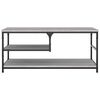 vidaXL Mesa de centro madera contrachapada gris Sonoma 90x49x40 cm