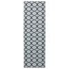 vidaXL Pasillo de alfombra ORIZ 1150 gsm Patr&oacute;n de malla negra