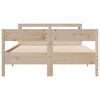vidaXL Estructura de cama sin colch&oacute;n madera maciza de pino 120x190 cm