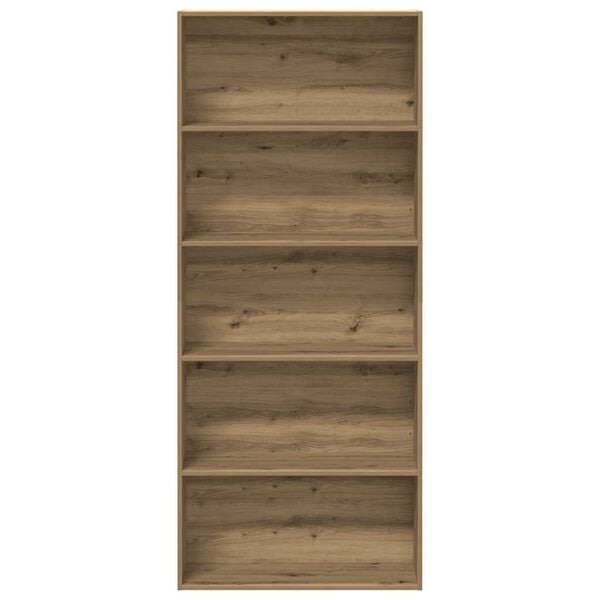 vidaXL Estanter&iacute;a madera de ingenier&iacute;a roble artisian 80x30x189 cm