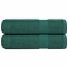 vidaXL Toallas de ducha FROGN 2 uds verde 70x140 cm 360 g/m&sup2;
