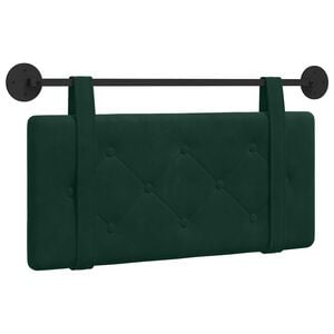 vidaXL Cabecero colgante Verde oscuro Terciopelo
