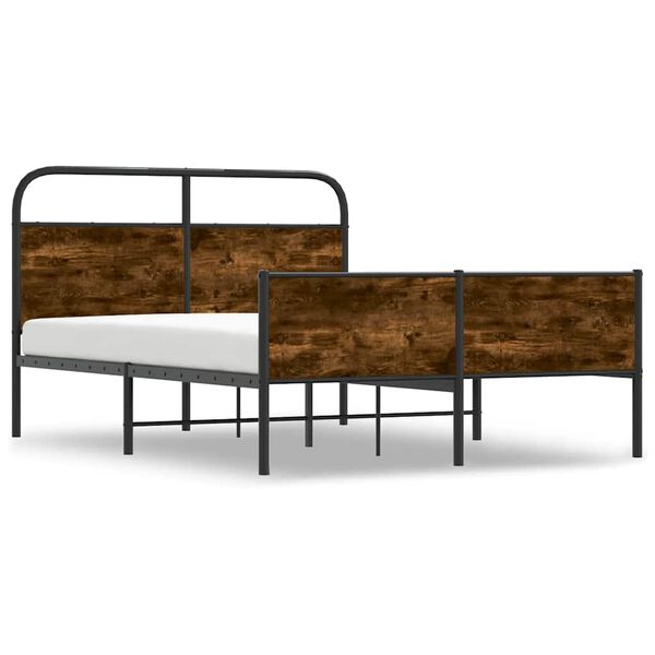 vidaXL Estructura de cama sin colch&oacute;n 120x200 cm madera roble Sonoma