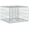 vidaXL Cama elevada de gavi&oacute;n 60 x 60 x 40 cm Acero Galvanizado
