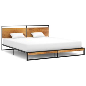 vidaXL Estructura de cama sin colch&oacute;n metal 180x200 cm