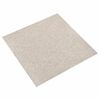 vidaXL Baldosas de suelo de moqueta 20 uds 5 m&sup2; 50x50 cm beige claro