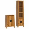vidaXL Conjunto de muebles de ba&ntilde;o 2 piezas madera maciza de pino