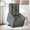 vidaXL Sill&oacute;n el&eacute;ctrico reclinable elevable de tela gris oscuro